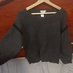 Max Studio Bubble Sleeve Sweater